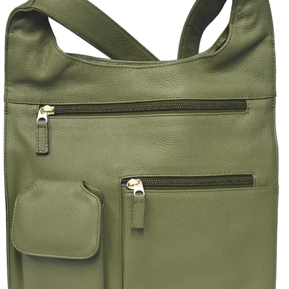 Elegant Italian leather crossbody bag - Picture 4 of 4